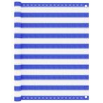 vidaXL Balkonscherm 120x400 cm HDPE blauw en wit, Tuin en Terras, Verzenden, Nieuw
