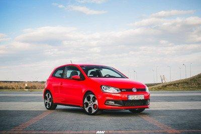 Voorspoiler VW Polo 5 GTI 6R Glans Zwart, Auto-onderdelen, Carrosserie en Plaatwerk, Ophalen of Verzenden
