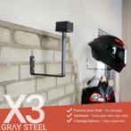 X3 Helmet & Gear Wall mount Gray Steel, Motoren, Kleding | Motorhelmen, Verzenden, Nieuw met kaartje