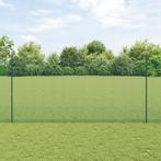 vidaXL Gelaste Draadafgrond met 5 U-Post Groen 1.6x10 m, Verzenden, Nieuw, IJzer
