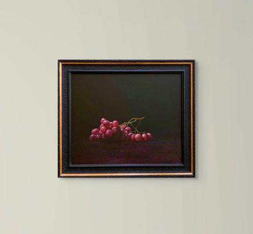 Barbara Hangan - Pink Grapes, Antiek en Kunst, Kunst | Schilderijen | Modern