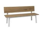 Stern nSam Bank Aluminium/Teak - Wit, Tuin en Terras, Ophalen of Verzenden, Nieuw