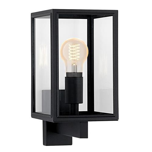 Soho Muurlamp Zwart met Hue Smart LED Buitenverlichting, Tuin en Terras, Buitenverlichting, Verzenden