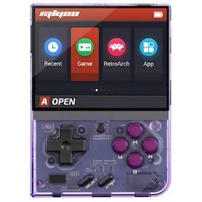 Miyoo Mini Plus Purple Transparant (Nieuw), Spelcomputers en Games, Spelcomputers | Nintendo Game Boy, Nieuw, Ophalen of Verzenden