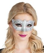 Eye mask Venice felina silver, Verzenden, Nieuw, Feestartikel