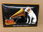 His Masters Voice 60x40cm Emaille Porseleinen Bord -