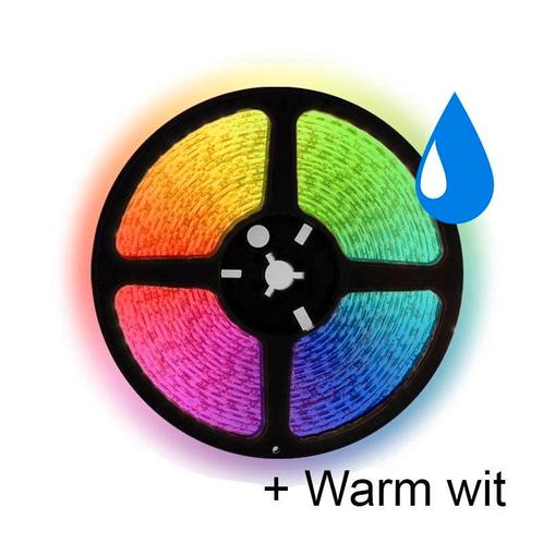 5 meter RGB/W (warm wit) led strip waterproof - IP68, Tuin en Terras, Buitenverlichting, Ophalen of Verzenden