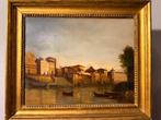 Luigi Bisi ( 1814 – 1886) - Riva di Ripetta Roma, Antiek en Kunst