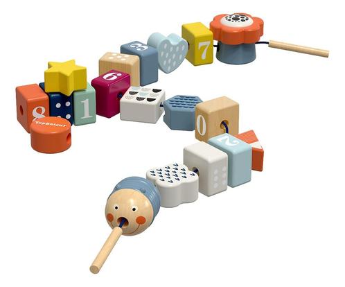 Topbright Houten Multifunctionele Duizendpoot Speelset, Kinderen en Baby's, Speelgoed | Babyspeelgoed, Nieuw, Verzenden