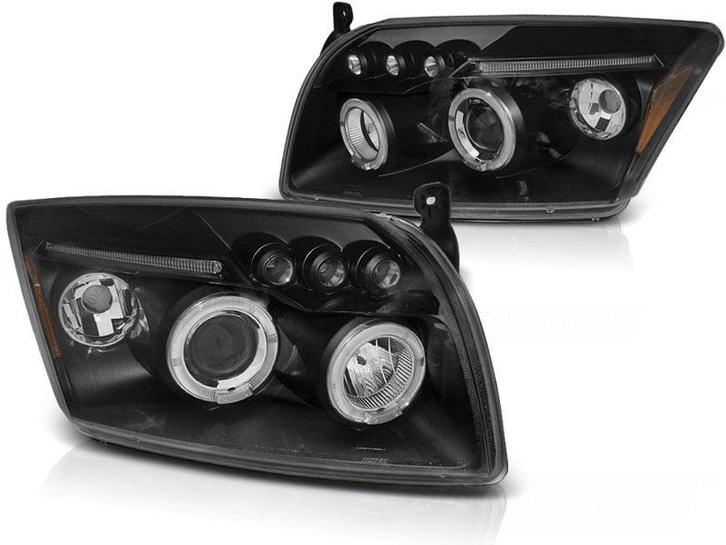 Koplampen dual halo rims DODGE CALIBER 06-12 ANGEL EYES Z..., Auto-onderdelen, Verlichting, Nieuw, Ophalen of Verzenden