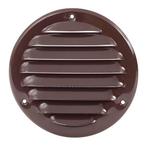 Europlast metalen ventilatierooster rond bruin Ø 100mm -, Ophalen of Verzenden, Nieuw