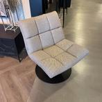 Draaifauteuil Bar stof licht grijs - IN.HOUSE, Huis en Inrichting, Ophalen of Verzenden, Nieuw, Leer, 50 tot 75 cm