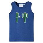vidaXL Kindertopje 104 gemêleerd donkerblauw, Verzenden, Nieuw