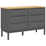 FLORO Ladekast Massief Grenen - Tweedekansje - Stoere Look, Huis en Inrichting, 100 tot 150 cm, 5 laden of meer, Nieuw, Ophalen of Verzenden