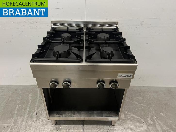 RVS Mareno 4 pits fornuis 70 cm Horeca, Zakelijke goederen, Horeca | Keukenapparatuur, Gebruikt, Ophalen of Verzenden