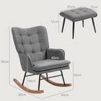 TRUUSK Schommelstoel met Kruk - Tot 130 kg Belastbaar - Rela, Verzenden, Nieuw