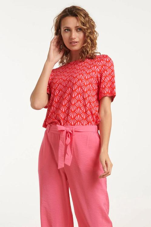 -50% Smashed Lemon  Smashed Lemon 25040 stretchy rondhals to, Kleding | Dames, Blouses en Tunieken, Nieuw, Verzenden