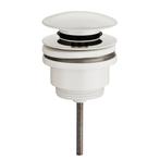 Wiesbaden Caral Clickwaste Afvoerplug - 5/4inch - Glans Wit, Doe-het-zelf en Verbouw, Sanitair, Ophalen of Verzenden, Nieuw
