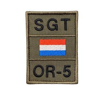 NATO Army Custom Patch - Kies tekst, kleur en vlag: Nametag beschikbaar voor biedingen