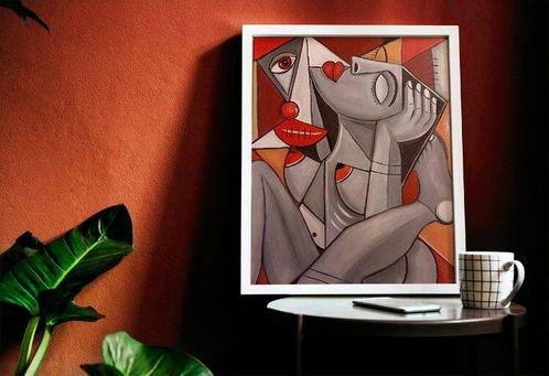 Olena Blinnikova(1963) - OIL PAINTING-Mulher dormindo-NO, Antiek en Kunst, Kunst | Schilderijen | Modern