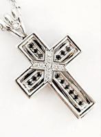 Ketting met hanger - 18 karaat Geel goud, Witgoud - 0.95ct., Sieraden, Tassen en Uiterlijk, Antieke sieraden
