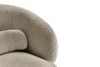 Design draaifauteuil BOSSA NOVA taupe bouclé - 43527, Huis en Inrichting, Fauteuils, Ophalen of Verzenden, Nieuw