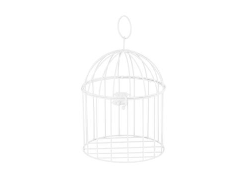 Witte Tafeldecoratie Vogelkooi 24cm, Hobby en Vrije tijd, Feestartikelen, Nieuw, Verzenden