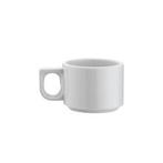 GGM Gastro | (24 stuks) PERA Wit - Turkse koffiekopje - 80 |, Verzenden, Nieuw, Effen, Kop(pen) en/of Schotel(s)