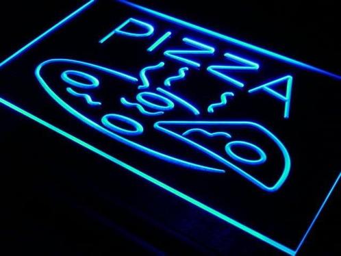 Pizza neon bord lamp LED verlichting reclame lichtbak #1 *BL, Verzamelen, Merken en Reclamevoorwerpen, Nieuw, Verzenden