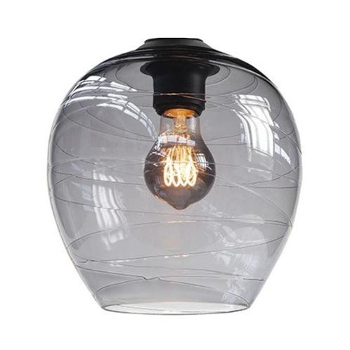 HighLight glas Fantasy Apple | 22cm - Rookgrijs, Huis en Inrichting, Lampen | Hanglampen, Glas, Ophalen of Verzenden