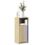 vidaXL Dressoir met LED 42,5x34x100 cm bewerkt hout sonoma, Huis en Inrichting, Minder dan 50 cm, Verzenden, Nieuw, 25 tot 50 cm
