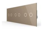 Livolo Glazen Lichtknop | 6-voudig Touch Puls Schakelaar |, Ophalen of Verzenden, Nieuw, Schakelaar