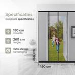 2dekans | ODADDY® Vliegengordijn Lamellenhor - 150x260 cm -, Doe-het-zelf en Verbouw, Deuren en Horren, Ophalen of Verzenden, Zo goed als nieuw