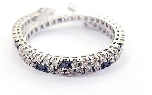 Armband - 18 karaat Witgoud - 2.42ct. tw. Diamant, Sieraden, Tassen en Uiterlijk, Armbanden