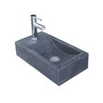 Fonteinset Sanilux Recto Hardsteen met kraan, waste & sifon, Ophalen of Verzenden, Nieuw, Chroom, Overige typen