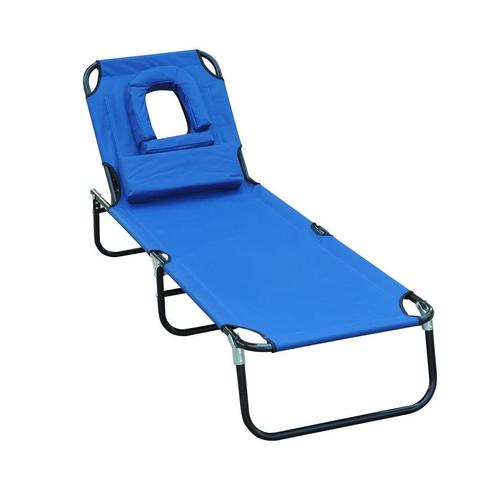 TRUUSK Zonneligstoel Tuinligstoel Relaxligstoel Driepootligs, Tuin en Terras, Overige Tuin en Terras, Nieuw, Verzenden