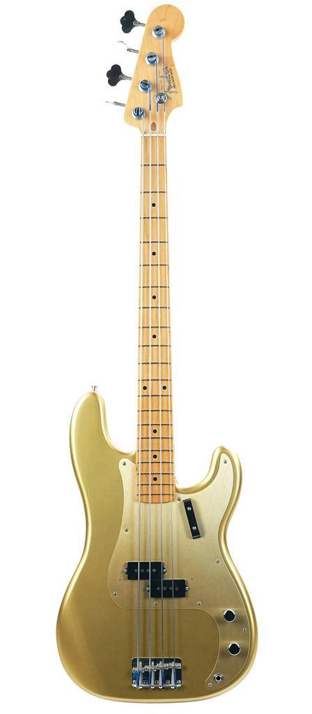 Fender American Original 50s Precision Bass Aztec Gold MN..., Muziek en Instrumenten, Snaarinstrumenten | Gitaren | Bas, Gebruikt