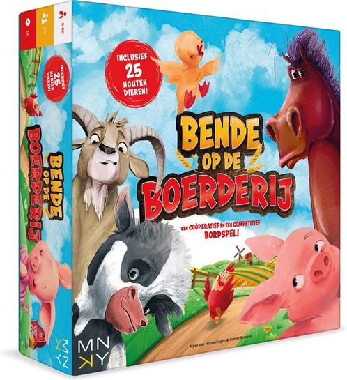 Bende Op De Boerderij | MNKY Entertainment -, Hobby en Vrije tijd, Gezelschapsspellen | Bordspellen, Nieuw, Verzenden