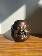 sculptuur, Buddha met vier gezichten - 13 cm - Brons, Antiek en Kunst