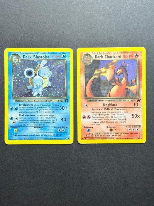 Pokémon - 2 Card - Dark Charizard - Dark Blastoise Holo -, Hobby en Vrije tijd, Verzamelkaartspellen | Pokémon