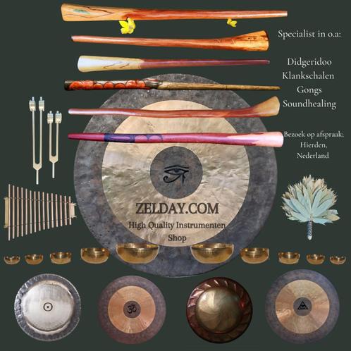 Zelday - High End Didgeridoos / Klankschalen / Gongs, Muziek en Instrumenten, Blaasinstrumenten | Didgeridoos, Nieuw, Ophalen of Verzenden