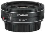 Canon EF 40mm f/2.8 STM pancake met garantie, Ophalen of Verzenden, Zo goed als nieuw, Standaardlens