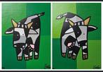 Jacqueline Schäfer - Cow Green (lot van 2 zeefdrukken)