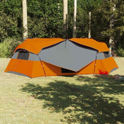 vidaXL Familietent Binnen Grijs 520 x 520 x 190 cm, Caravans en Kamperen, Tenten, Nieuw, Verzenden