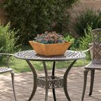 vidaXL Tuin Kom Plantenbak Roestig 40 x 40 x 15 cm, Tuin en Terras, Minder dan 30 cm, Verzenden, Minder dan 60 cm, Nieuw