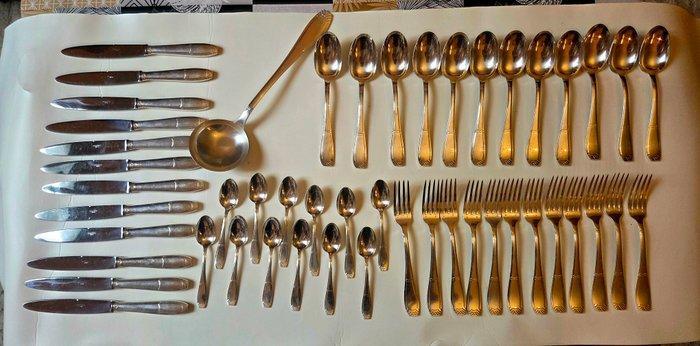 Orbille - Bestekset voor 12 personen (49) - Verzilverd, Antiek en Kunst, Antiek | Meubels | Tafels