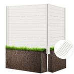 2dekans | Coast buiten privacy scherm - wit - 119x29x26 cm, Tuin en Terras, Ophalen of Verzenden, Zo goed als nieuw