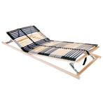 vidaXL Lamelbodem Bruin 80 x 190 cm Massief beukenhout, Huis en Inrichting, Verzenden, Nieuw, Bruin, Hout