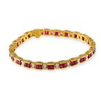 Armband - 18 karaat Geel goud, 18K Geel Goud 1.50ct Diamant, Sieraden, Tassen en Uiterlijk, Armbanden, Nieuw