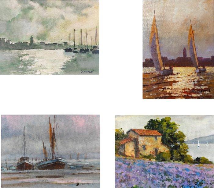 Davor Ivkovi (1965) - Lot of four works, Antiek en Kunst, Kunst | Schilderijen | Klassiek